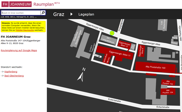 Lageplan Graz